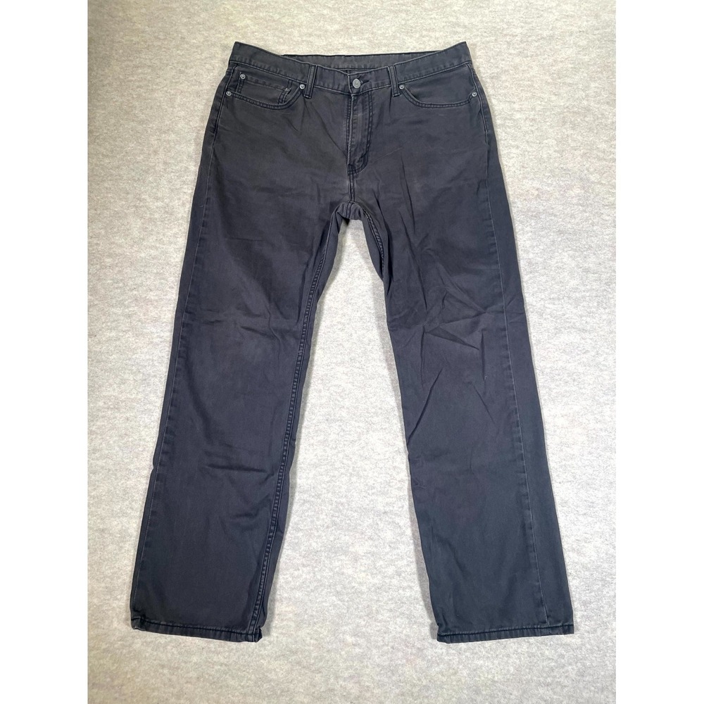 Levi's 514 Classic Straight Fit Jeans Mens 38x32 Gray Denim Mid Rise Authentic